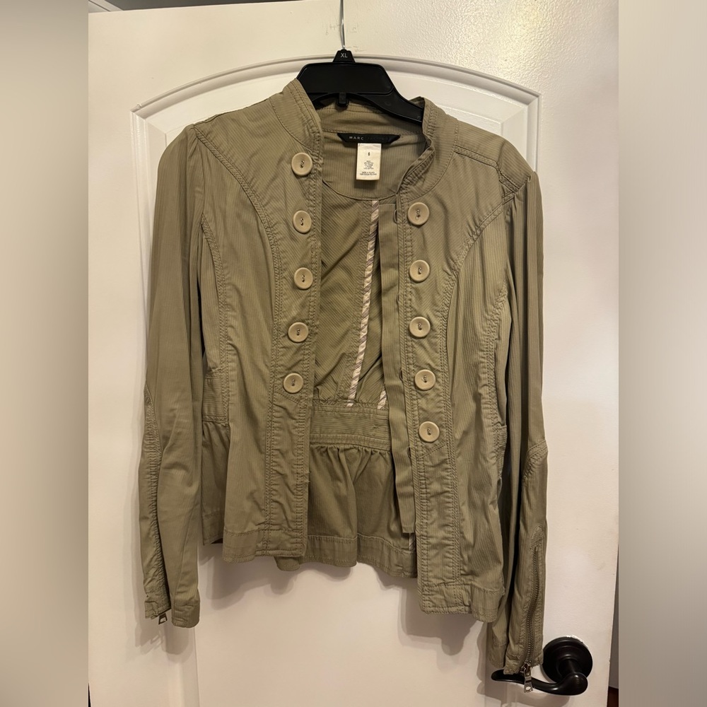 Marc Jacob’s blazer, olive green size 6, runs small